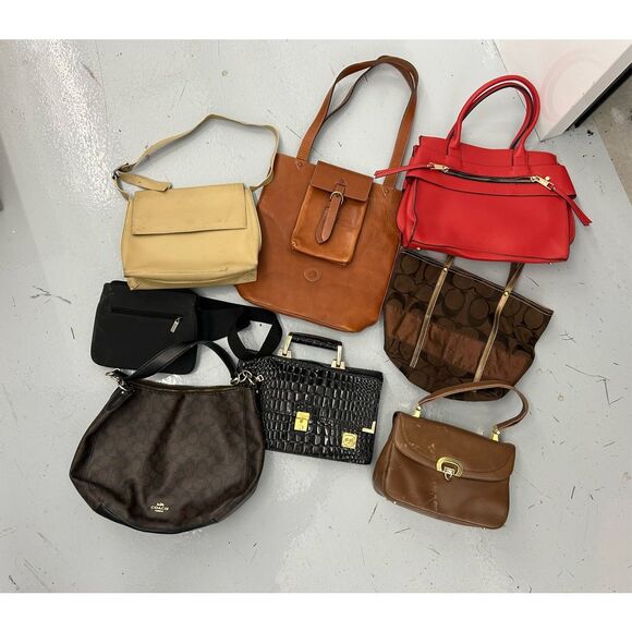 Fixer Purse Lot of 8 - Coach, Les Copains, Etc. - Picture 1 of 13
